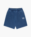 Marithé François Girbaud Kids Classic Logo Bermuda One Tuck Sweat Shorts Blue