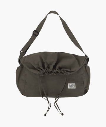 Marithé François Girbaud CLASSIC LOGO STRING NYLON CROSS BAG KHAKI