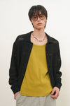 General Idea UNISEX Crochet Collar Knit Cardigan