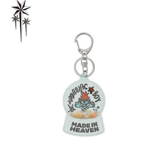 Nice Ghost Club Skull Snowball Key Chain [Blue]