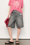 General Idea WOMAN Wide Bermuda Denim Pants