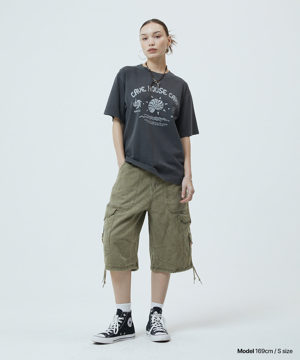 Mahagrid Bermuda Utility Cargo Shorts