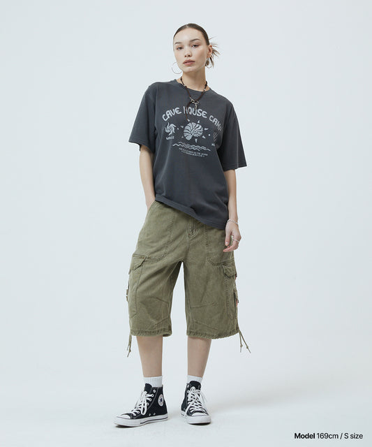 Mahagrid Bermuda Utility Cargo Shorts