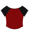Mahagrid Off Shoulder Raglan Tee