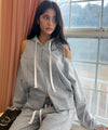 Bitter Cells Split Cut Out Hood Zip Up