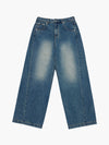 ADLV Front Side Line Semi Tapered Denim Pants