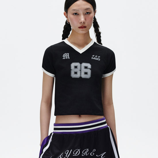 Mahagrid Football Ringer Tee