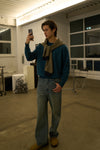 General Idea MAN Essential Minimal Crew Neck Pullover [Teal Green]