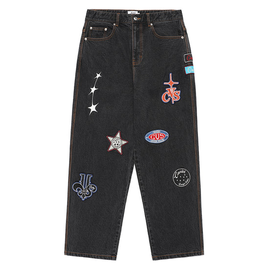 Cavish Patchwork Denim Pants