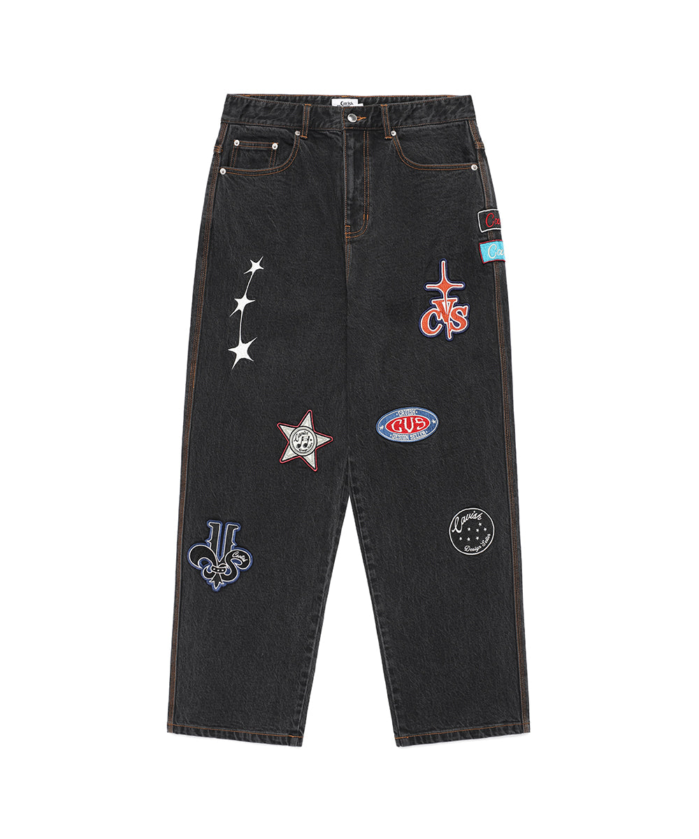 Cavish Patchwork Denim Pants