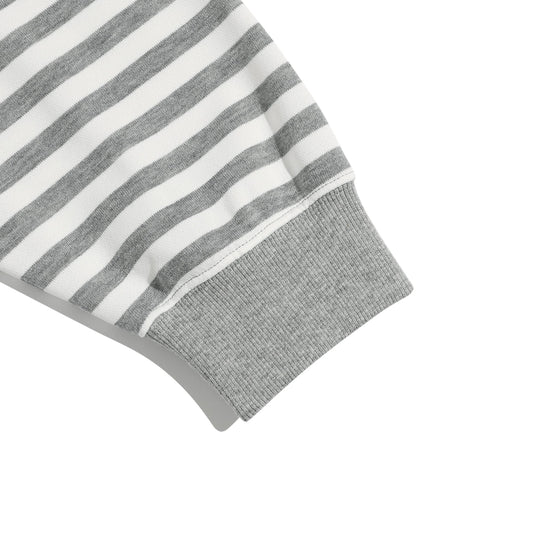 Nice Ghost Club Stripe 3 Star Raglan Sweatshirt in White