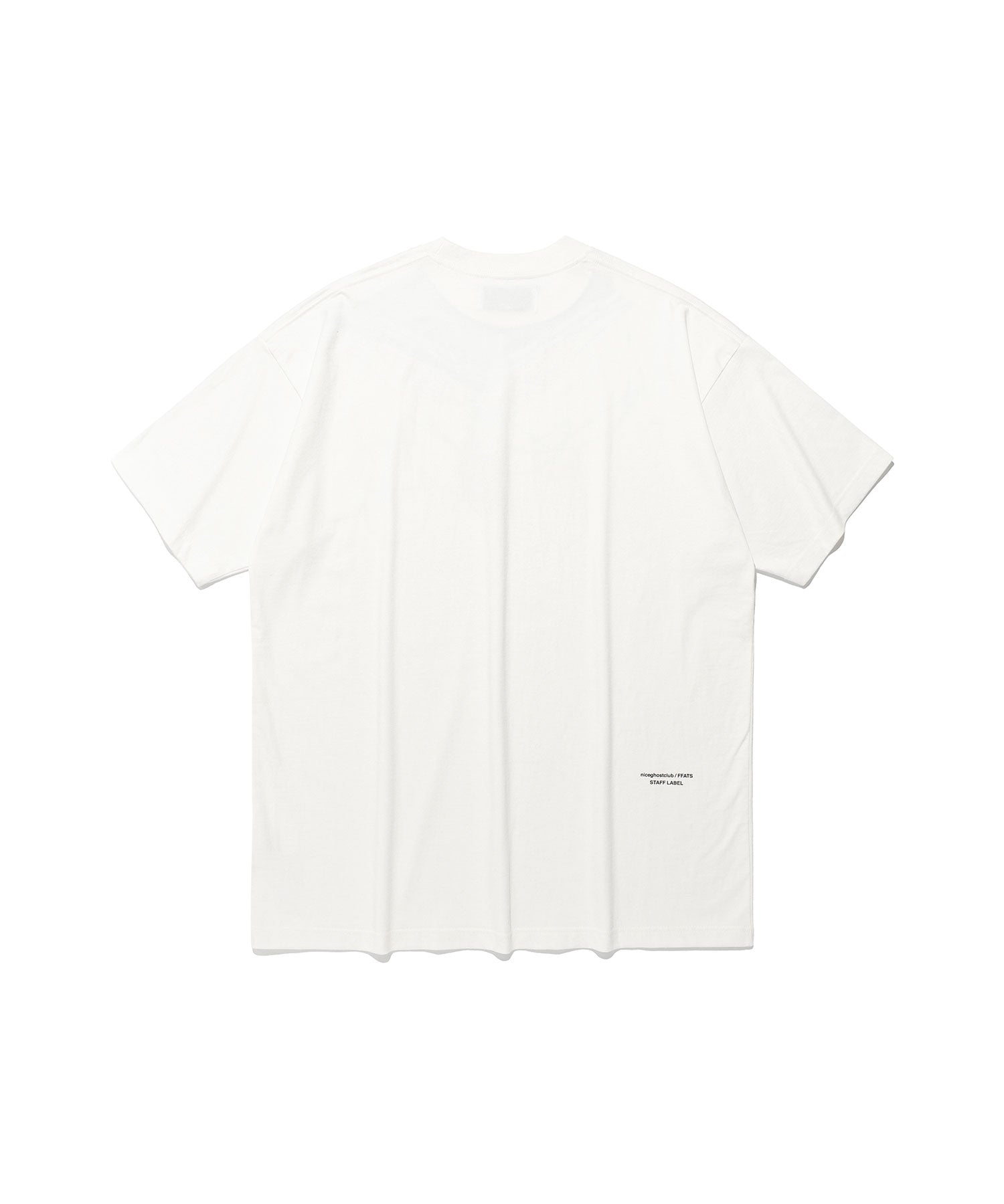 Nice Ghost Club Mimichan FFATS Pink Heart Big Big Tee [White]