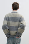 General Idea UNISEX Hachi Big Border Knit Pullover