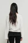General Idea WOMAN Tie-Up Loose Fit Boat Neck T-Shirt