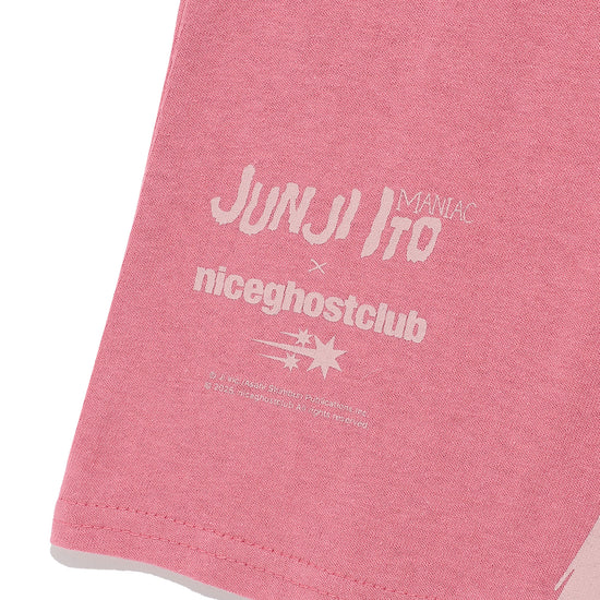 Nice Ghost Club Junji Ito Maniac Tomie Silhouette Mini Tee [Pink]