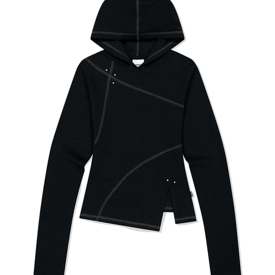 Mahagrid Curved Slim Hoodie