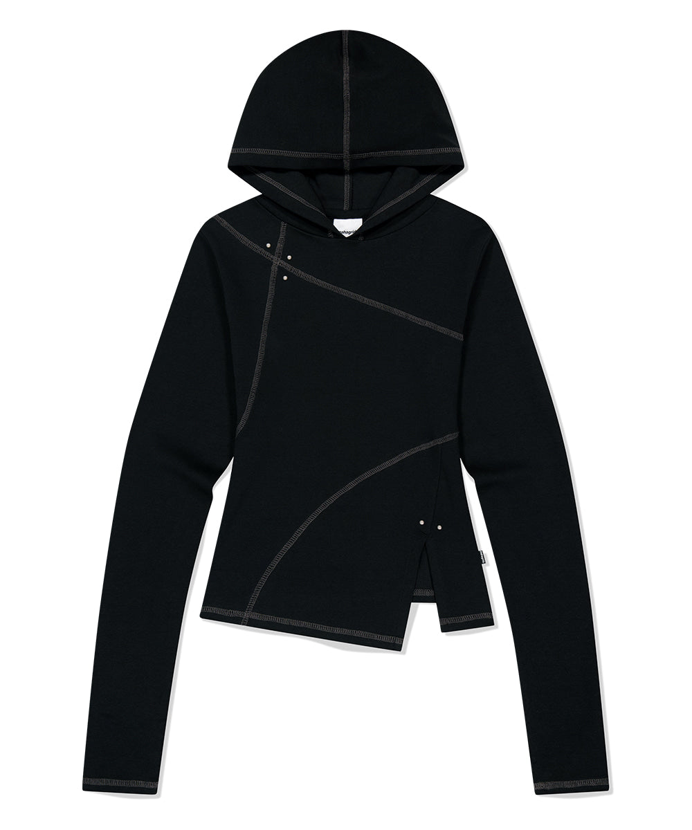 Mahagrid Curved Slim Hoodie
