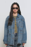 General Idea WOMAN Double Pocket Denim Work Jacket