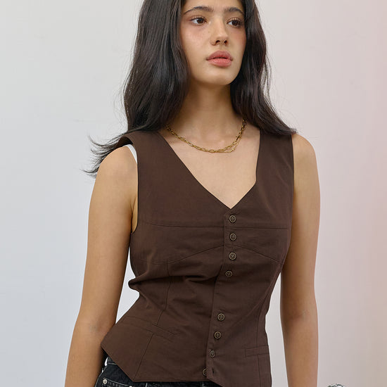 Bitter Cells Lauryn V Neck Vest