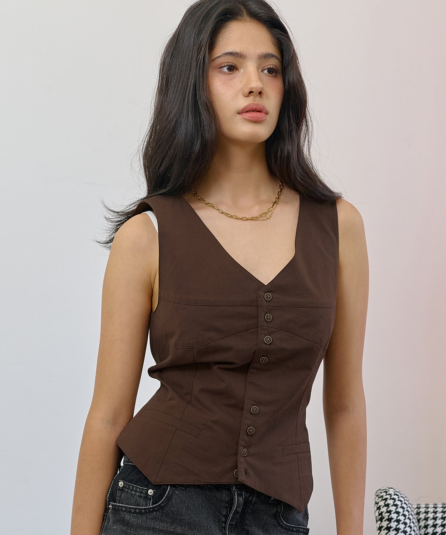 Bitter Cells Lauryn V Neck Vest