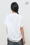 General Idea UNISEX Temperature Cut Cooling Logo Short Sleeve T-Shirt [WHITE]