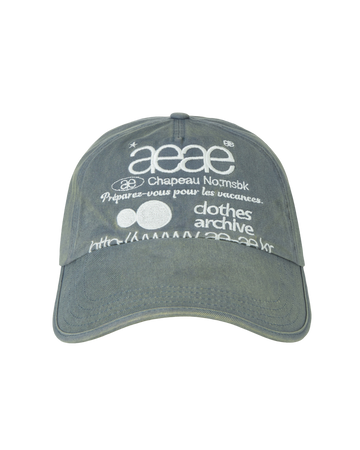AEAE Web Logo Washed 5 Panel Ball Cap
