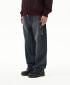Mahagrid Embroidered Splatter Denim Pant