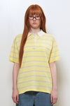 General Idea WOMAN Stripe Loose Collar Half Knit