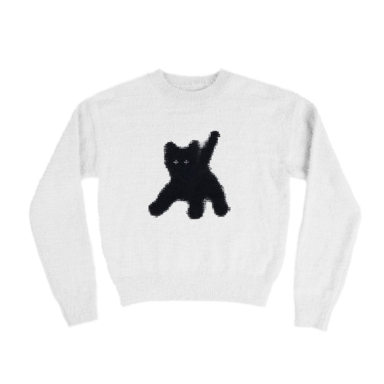 AEAE Flashed Cats Angora Knit