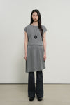 General Idea WOMAN Unbalanced Pleats Knit Dress