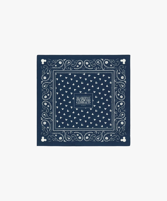 Marithé François Girbaud [MARITHE_DISNEY] MICKEY_PATTERN BANDANA navy