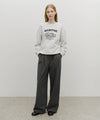 Marithé François Girbaud Winery Applique Logo Oversized Sweatshirt in Olive