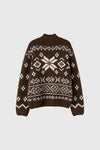 General Idea UNISEX High Neck Nordic Zip-Up Cardigan