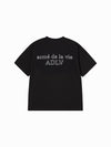 ADLV Border Line Basic Logo Short Sleeve T-Shirt
