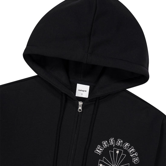 Mahagrid Cross Stud Hood Zip Up