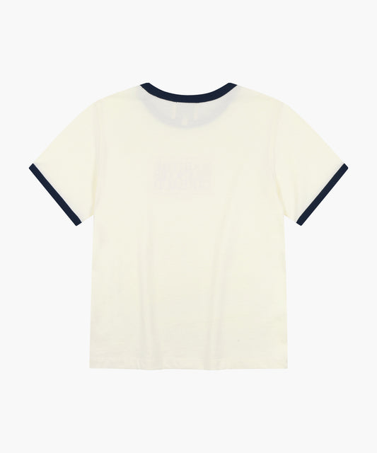 Marithé François Girbaud Kids Classic Logo Ringer Tee
