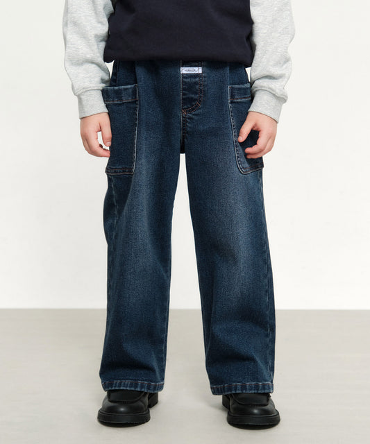 Marithé François Girbaud Kids Out Pocket Denim Pants (Brushed) Blue