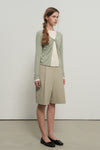 General Idea WOMAN Pleated Bermuda Slacks