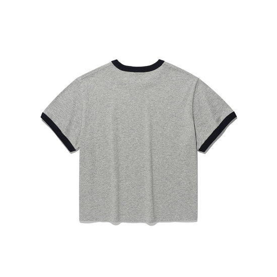 Nice Ghost Club [5/26 M size pre-order] Check 3Star Basic Ringer Tee [Grey]