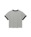 Nice Ghost Club [5/26 M size pre-order] Check 3Star Basic Ringer Tee [Grey]