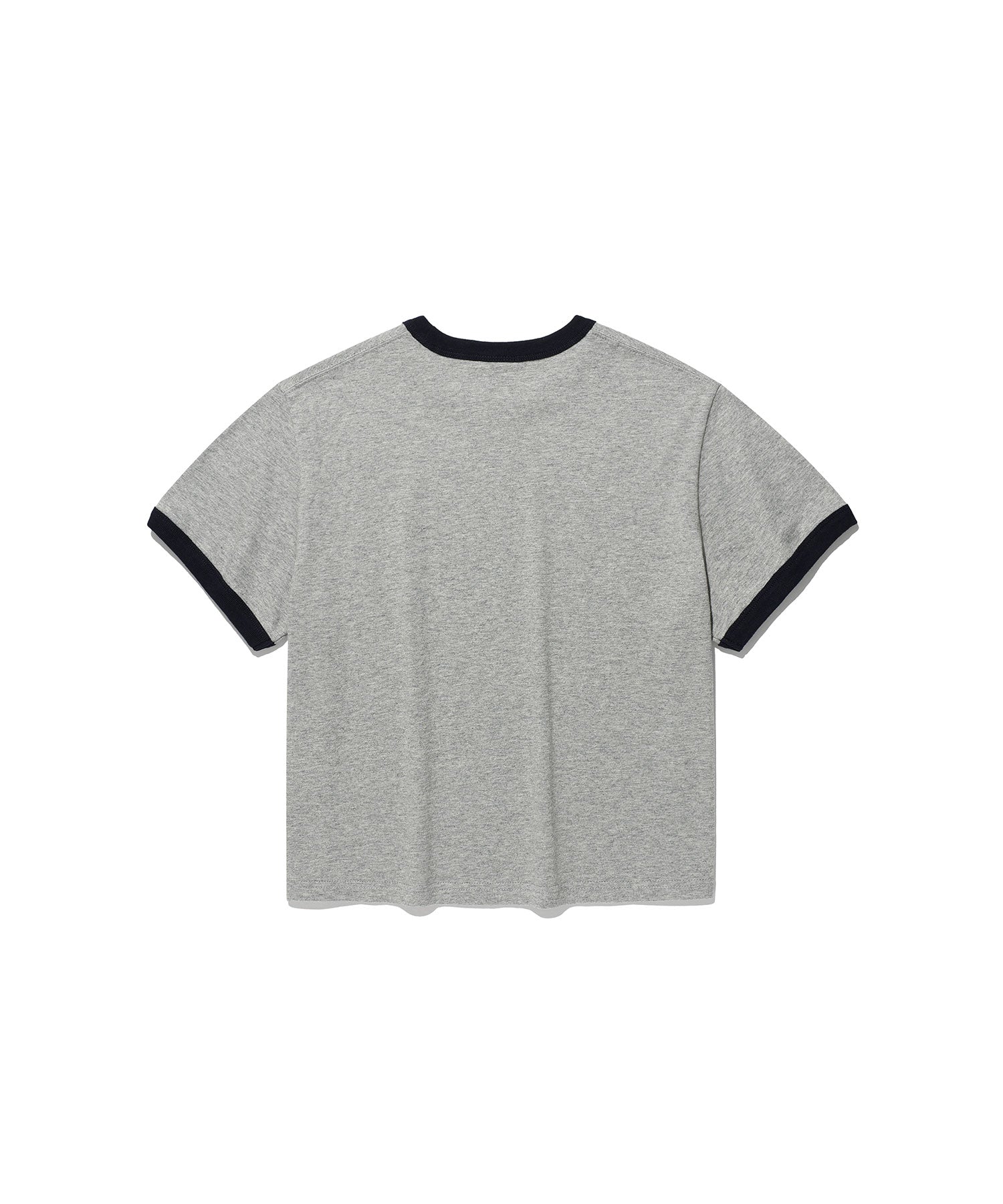 Nice Ghost Club [5/26 M size pre-order] Check 3Star Basic Ringer Tee [Grey]