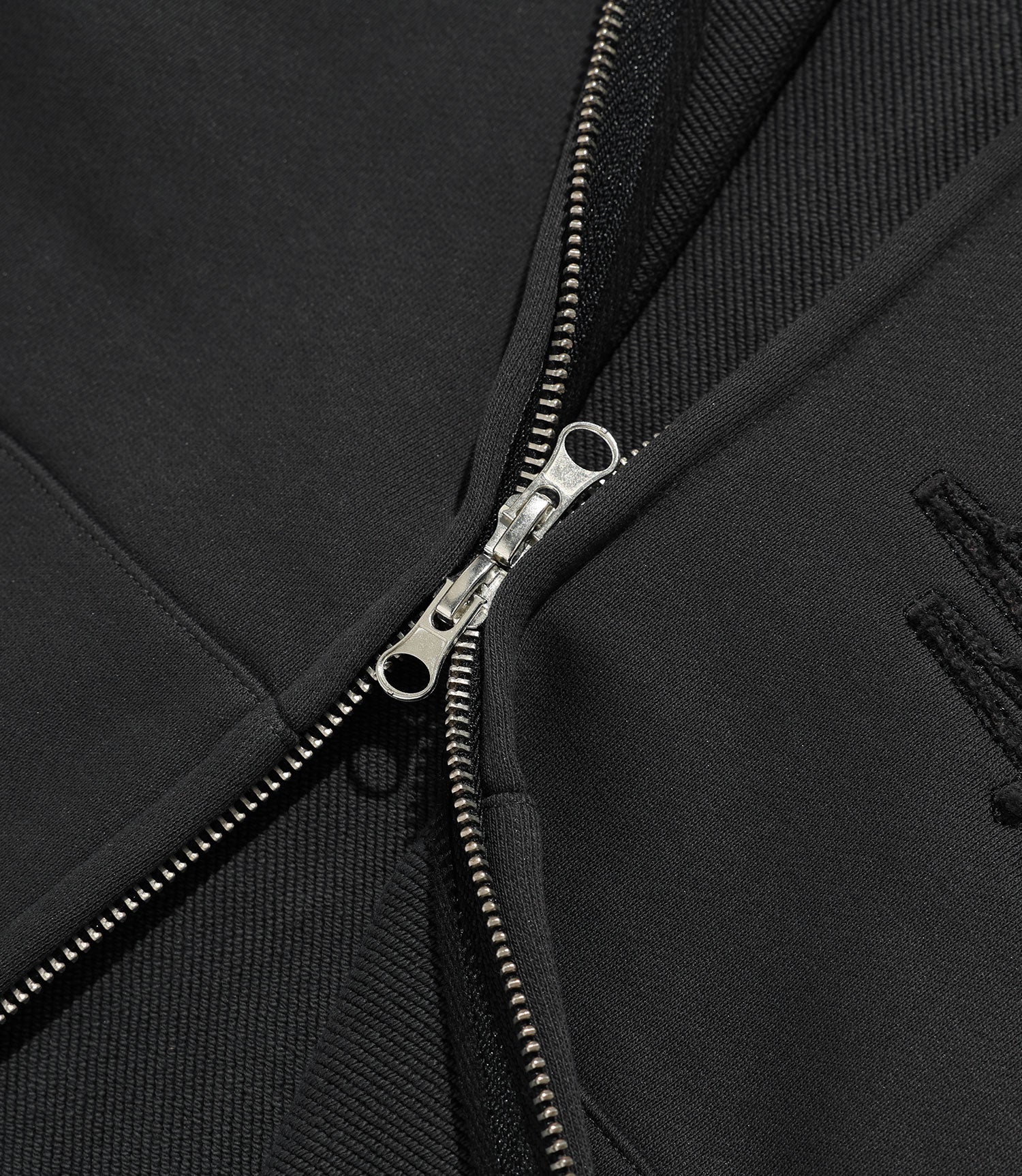Nice Ghost Club 3star Crop Hoodie Zip Up [Charcoal]