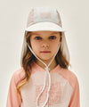 Marithé François Girbaud Kids Seasonal Classic Logo Rashguard Flap Cap Ivory