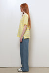 General Idea WOMAN Stripe Loose Collar Half Knit