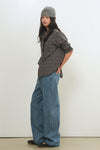 General Idea WOMAN Check Frill Blouse