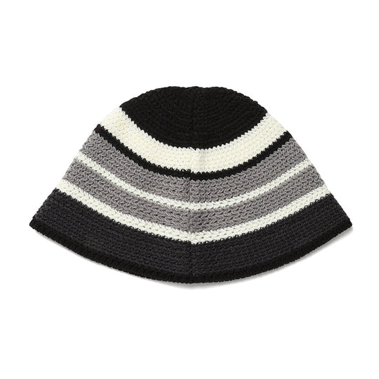 Cavish Striped Knit Bucket Hat