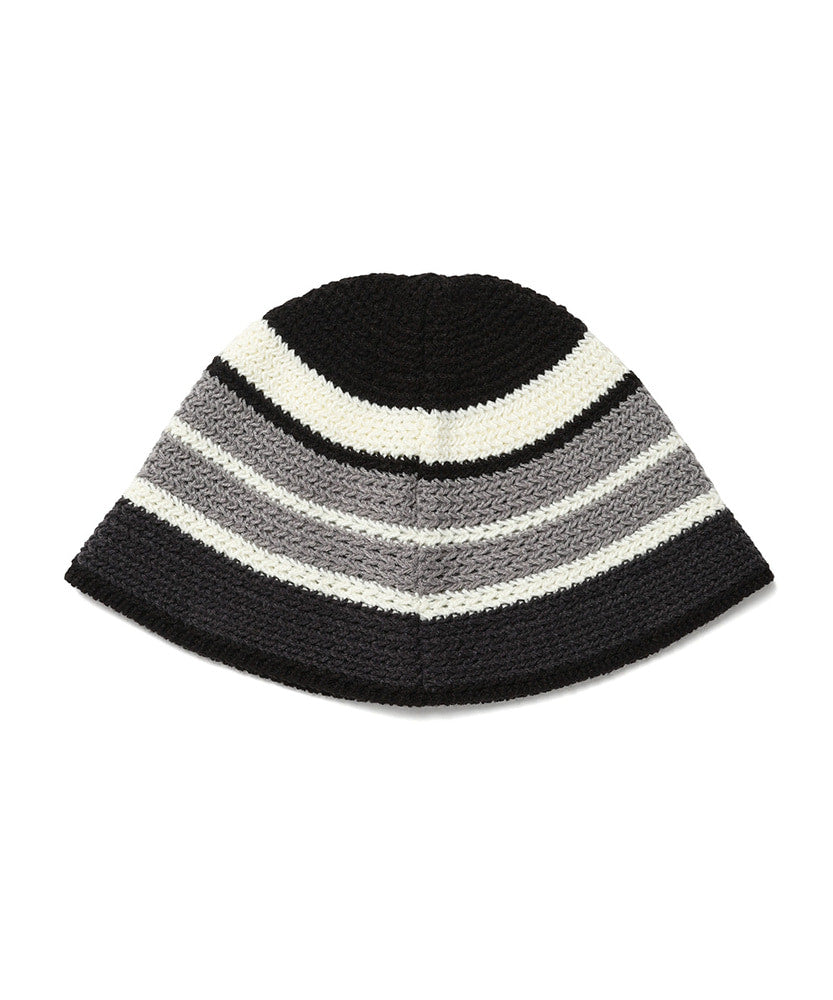 Cavish Striped Knit Bucket Hat