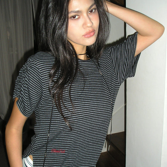 Bitter Cells Oversized ST Shirring Slit Tee