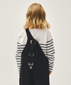 Marithé François Girbaud Kids Border Stripe Long Sleeve Tee Navy