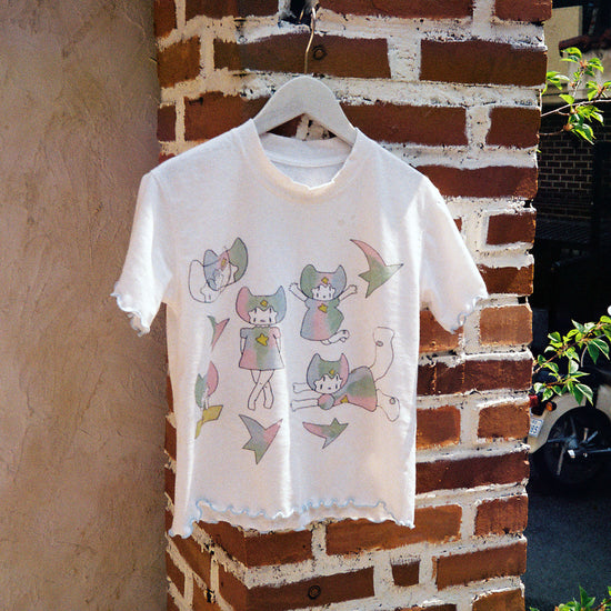 Nice Ghost Club Mimichan Stardust Foam Tee [White]